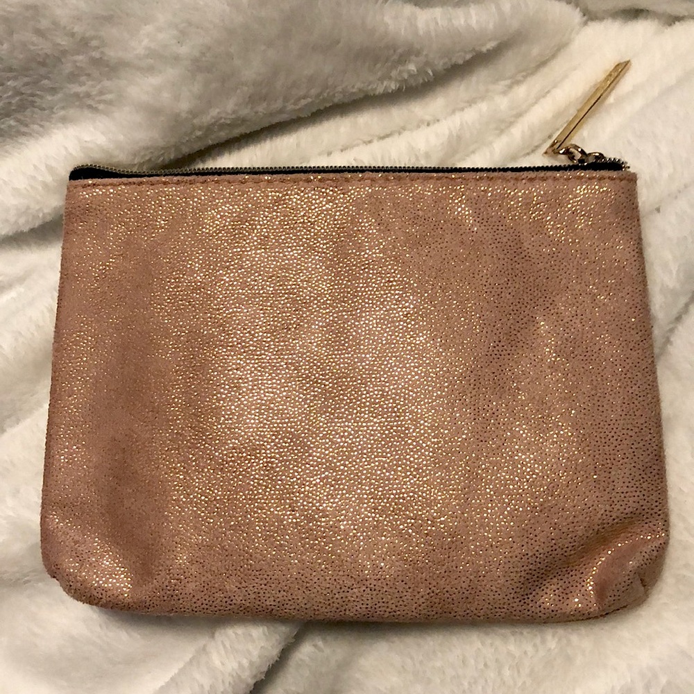 Pink Lancôme gold and pink bag